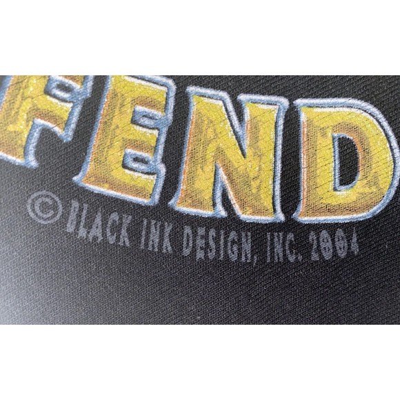 Vtg. U.S. ARMY T-Shirt custom Size S/M This We'll Defend 2004 Black Ink Design - Picture 3 of 10